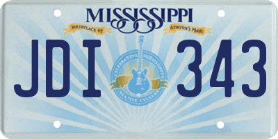 MS license plate JDI343