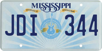 MS license plate JDI344