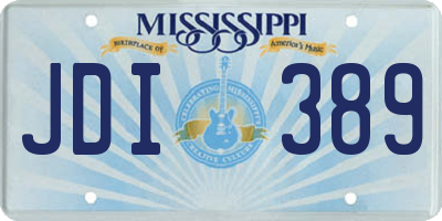 MS license plate JDI389