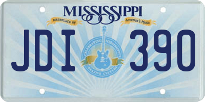 MS license plate JDI390