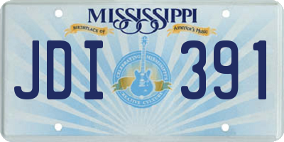 MS license plate JDI391