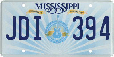 MS license plate JDI394