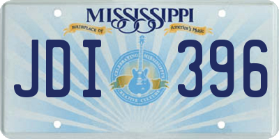 MS license plate JDI396