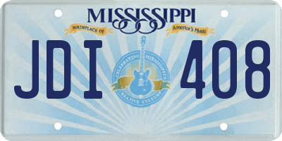 MS license plate JDI408