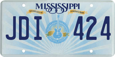 MS license plate JDI424