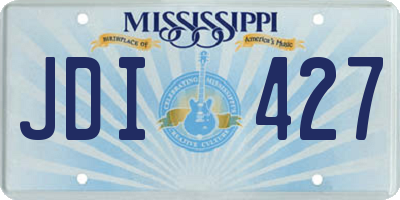 MS license plate JDI427