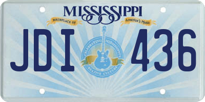 MS license plate JDI436