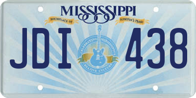 MS license plate JDI438
