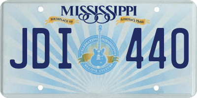 MS license plate JDI440