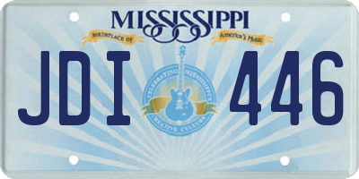 MS license plate JDI446