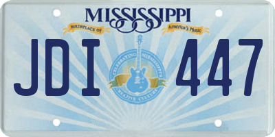 MS license plate JDI447