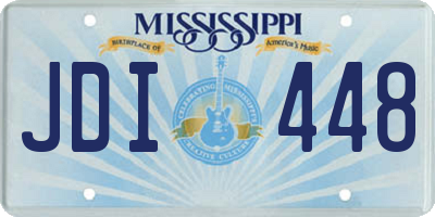 MS license plate JDI448
