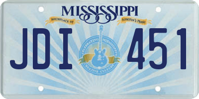 MS license plate JDI451