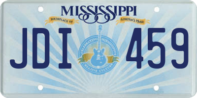 MS license plate JDI459
