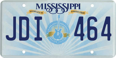 MS license plate JDI464