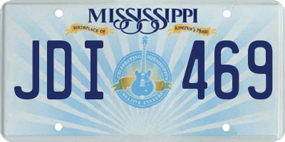 MS license plate JDI469