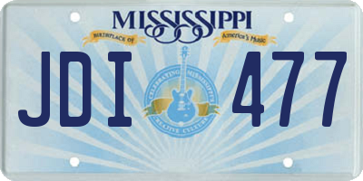 MS license plate JDI477