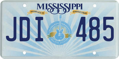 MS license plate JDI485