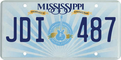 MS license plate JDI487