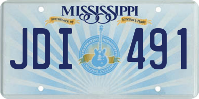 MS license plate JDI491