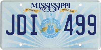 MS license plate JDI499