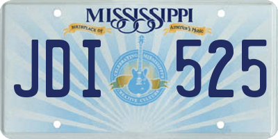 MS license plate JDI525