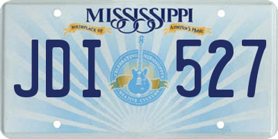 MS license plate JDI527