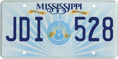 MS license plate JDI528