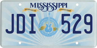 MS license plate JDI529
