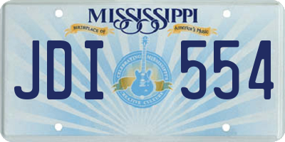 MS license plate JDI554
