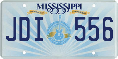 MS license plate JDI556