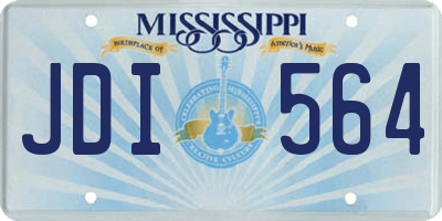 MS license plate JDI564