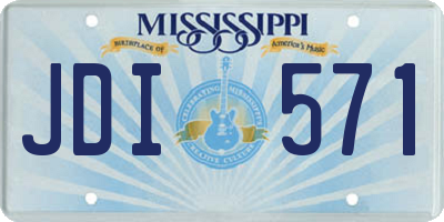 MS license plate JDI571