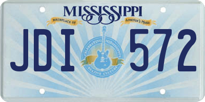 MS license plate JDI572
