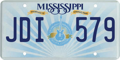 MS license plate JDI579