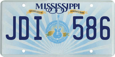 MS license plate JDI586