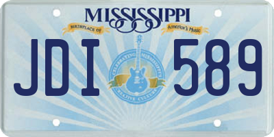 MS license plate JDI589