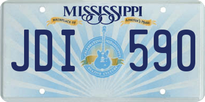 MS license plate JDI590