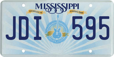 MS license plate JDI595