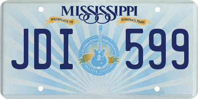 MS license plate JDI599