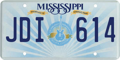 MS license plate JDI614