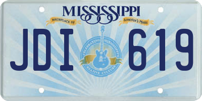 MS license plate JDI619