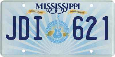 MS license plate JDI621