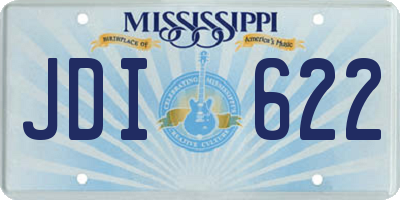 MS license plate JDI622
