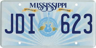 MS license plate JDI623
