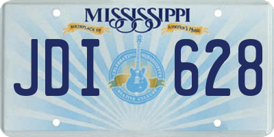 MS license plate JDI628