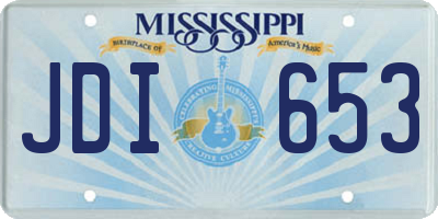 MS license plate JDI653