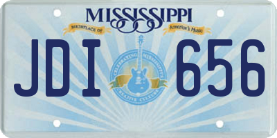 MS license plate JDI656