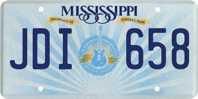 MS license plate JDI658