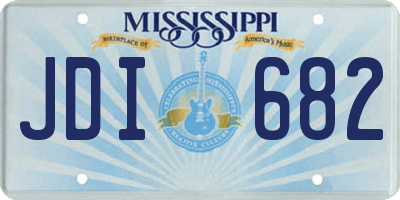 MS license plate JDI682